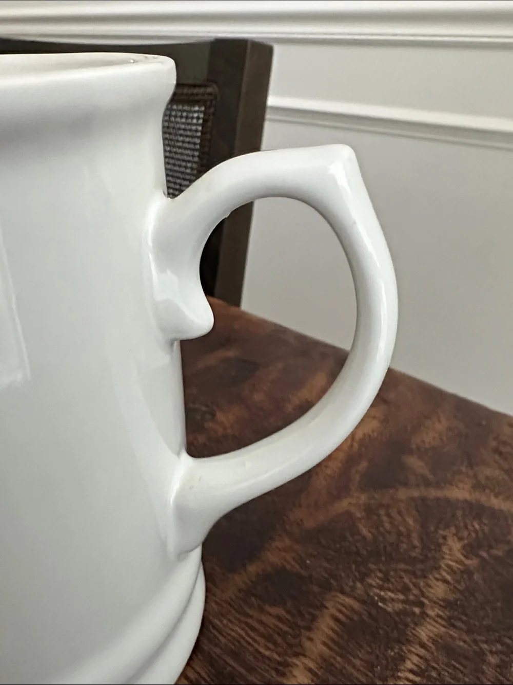 White Ceramic Monogram 'C' Coffee Mug